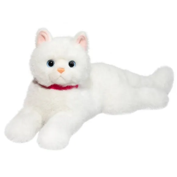 Alba the Stuffed DLux White Cat by Douglas