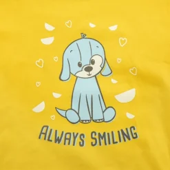 Always Smiling Plush Puppy Dog with Matching Toddler T-shirt Gift Set by Demdaco