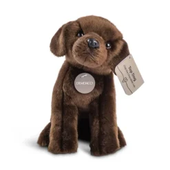 Animalcraft Lifelike 8.5 Inch Stuffed Chocolate Lab Puppy by Demdaco