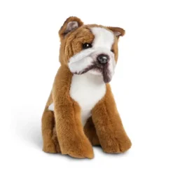 Animalcraft Lifelike 9.5 Inch Stuffed Bulldog by Demdaco
