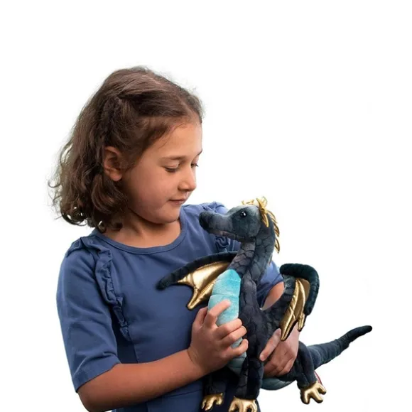 Aragon the Navy Blue Plush Dragon by Douglas