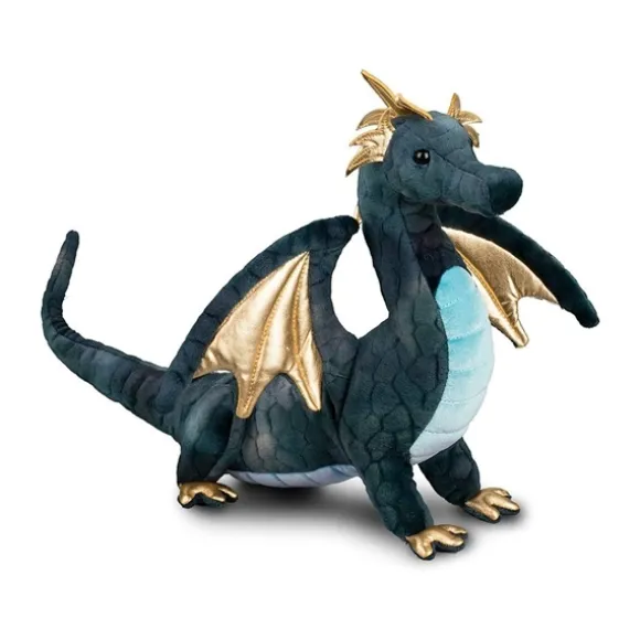 Aragon the Navy Blue Plush Dragon by Douglas
