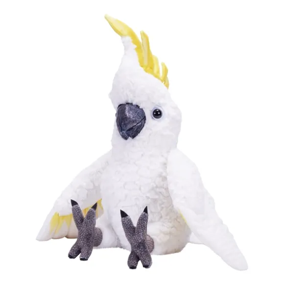 Artist Collection Realistic Plush Sulphur Crested Cockatoo by Wild Republic