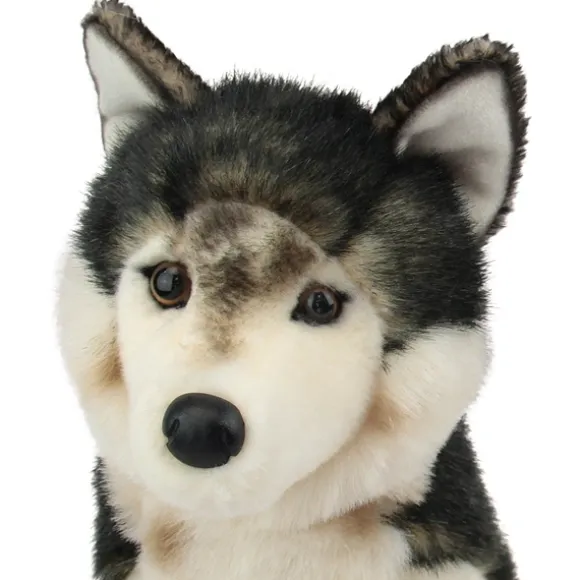 Atka the Sitting Plush Wolf by Douglas