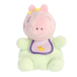 Baby Evie with Bib Peppa Pig Plush Palm Pals Stuffed Animal by Aurora