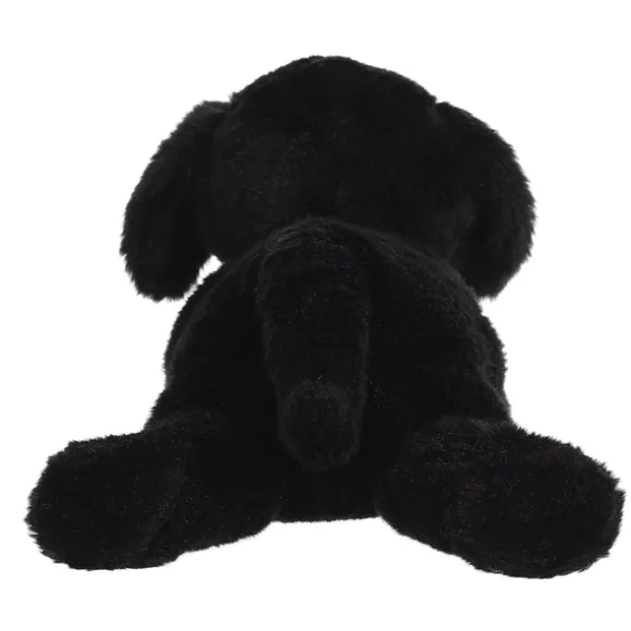 Bagel the Stuffed Black Lab Flopsie by Aurora