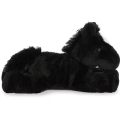 Beau the Stuffed Black Horse Mini Flopsie by Aurora