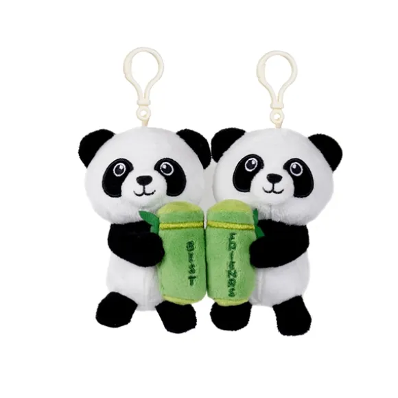 Besties Plush Panda Bears Magnetic Bag Charms by Fiesta
