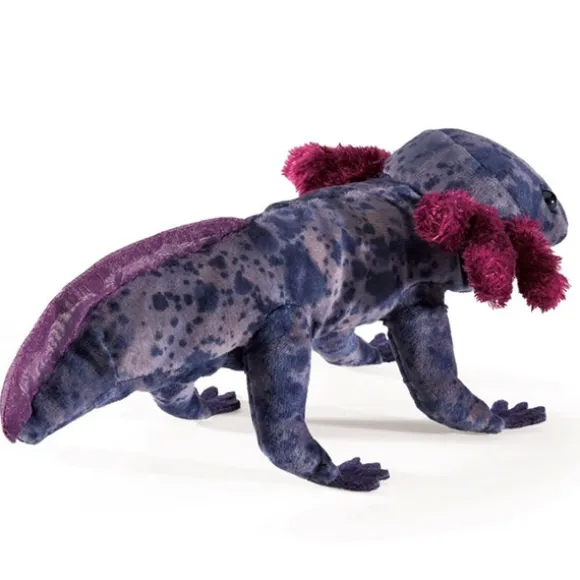 Black Axolotl Finger Puppet by Folkmanis Puppets