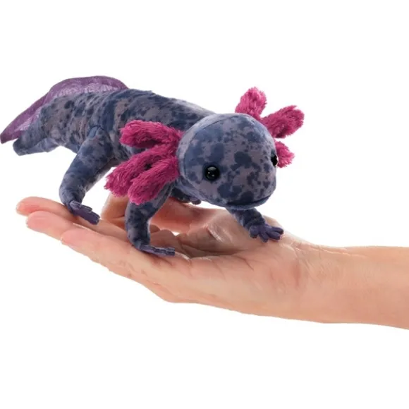 Black Axolotl Finger Puppet by Folkmanis Puppets