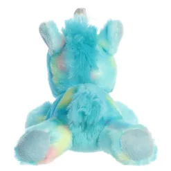 Blueberry the Small Stuffed Blue Unicorn Bright Fancies by Aurora