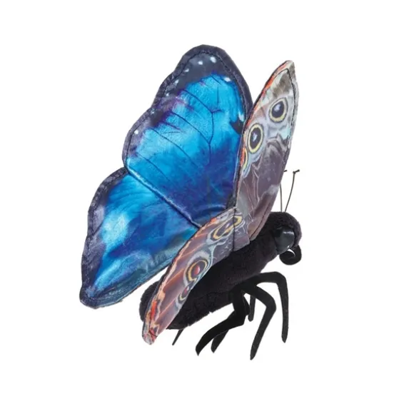 Blue Morpho Butterfly Finger Puppet by Folkmanis Puppets