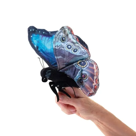 Blue Morpho Butterfly Finger Puppet by Folkmanis Puppets