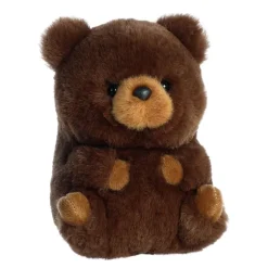Brambles the Stuffed Brown Bear 5 Inch Rolly Pet by Aurora