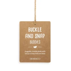 Buckle and Snap Buddies Plush Puppy Dog Learning Toy by Demdaco