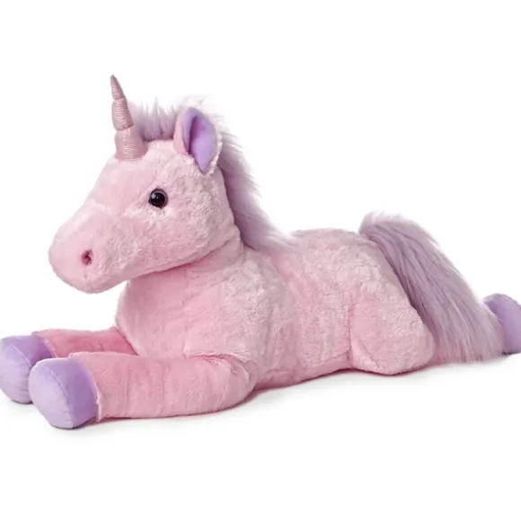 Celestia the Jumbo Stuffed Pink Unicorn Super Flopsie by Aurora