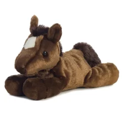 Chestnut the Stuffed Brown Horse Mini Flopsie by Aurora