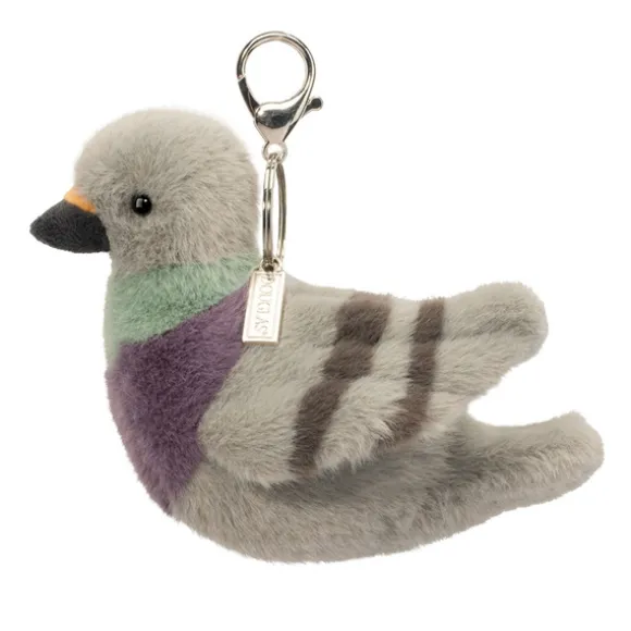 Clip-On Stuffed Pigeon Bag Charm by Douglas
