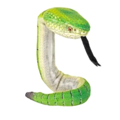 Coilkins Posable Stuffed Borneo Pit Viper Snake by Wild Republic
