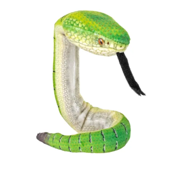 Coilkins Posable Stuffed Borneo Pit Viper Snake by Wild Republic