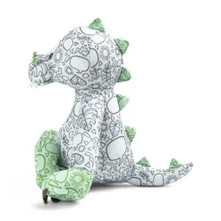 Color Me Plush Dinosaur with Washable Markers by Demdaco