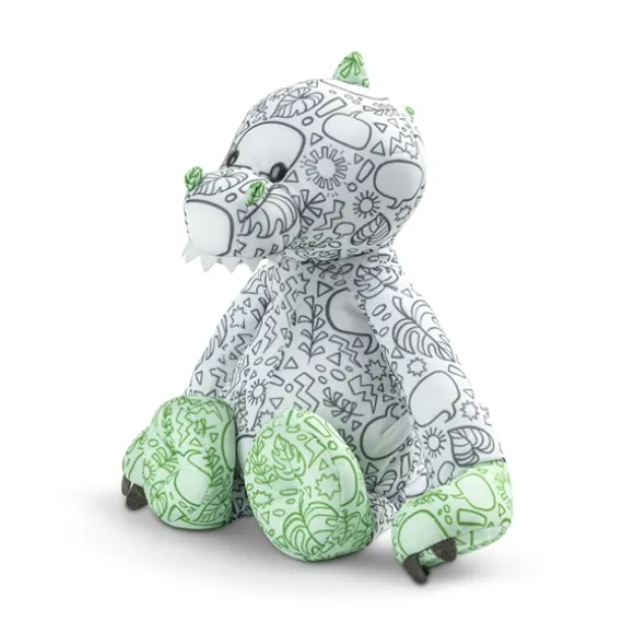 Color Me Plush Dinosaur with Washable Markers by Demdaco