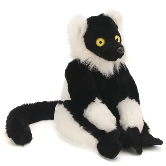 Cuddlekins Black and White Ruffed Lemur Plush Animal by Wild Republic