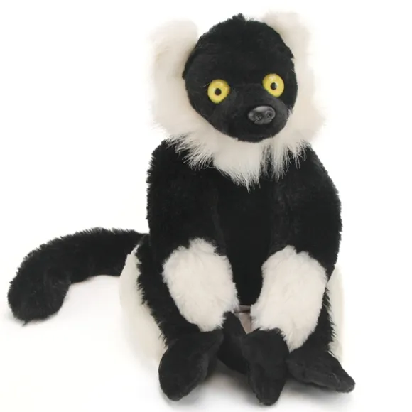 Cuddlekins Black and White Ruffed Lemur Plush Animal by Wild Republic
