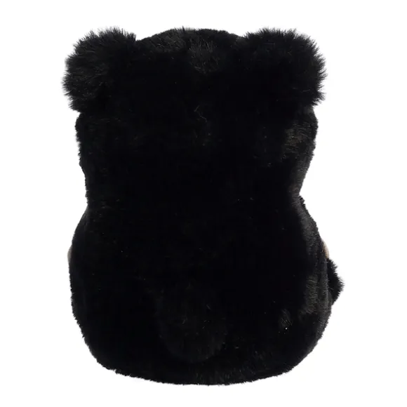 Cuddles the Stuffed Black Bear 5 Inch Rolly Pet Plush by Aurora