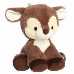 Dashing 13 Inch Cocoa Brown Plush Reindeer by Aurora