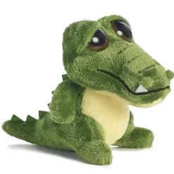 Dreamy Eyes Little Green Alligator Stuffed Animal with Sound by Aurora