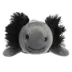 Ebon the Stuffed Black Axolotl Magnetic Shoulderkins Plush by Aurora