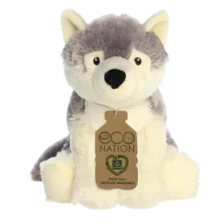 Eco Nation Hugs Plush Wolf by Aurora