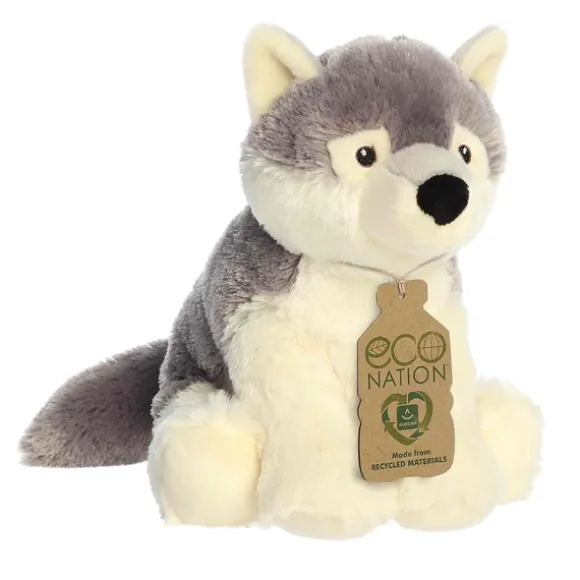 Eco Nation Hugs Plush Wolf by Aurora