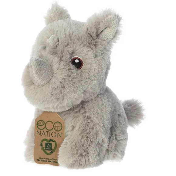 Eco Nation Mini Stuffed Rhinoceros by Aurora