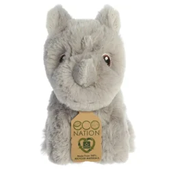 Eco Nation Mini Stuffed Rhinoceros by Aurora