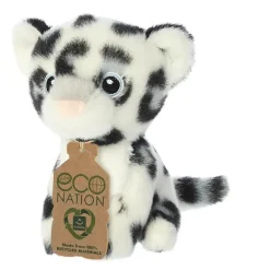 Eco Nation Mini Stuffed Snow Leopard by Aurora