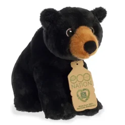 Eco Nation Stuffed Black Bear by Aurora