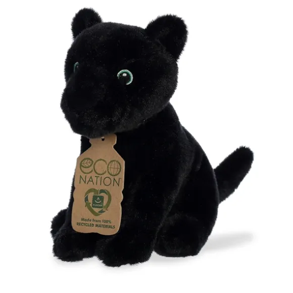 Eco Nation Stuffed Black Panther by Aurora