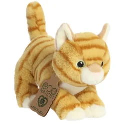 Eco Nation Stuffed Orange Tabby Cat by Aurora