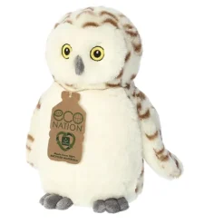 Eco Nation Stuffed Snowy Owl by Aurora