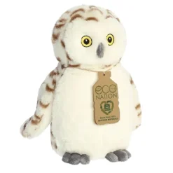 Eco Nation Stuffed Snowy Owl by Aurora