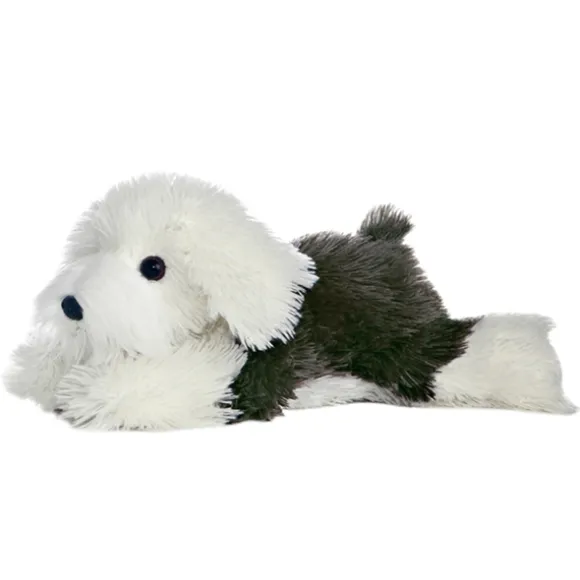 Edwin the Stuffed English Sheepdog Flopsie Plush Dog by Aurora