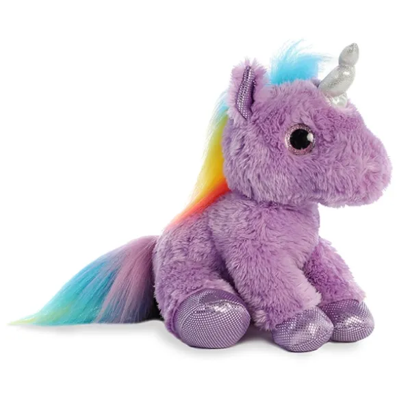 Electra the Stuffed Purple Unicorn with Purple Hooves by Aurora