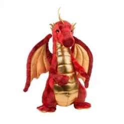 Eugene the Standing Red and Gold Plush Dragon by Douglas