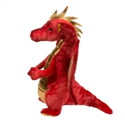 Eugene the Standing Red and Gold Plush Dragon by Douglas