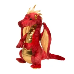 Eugene the Standing Red and Gold Plush Dragon by Douglas
