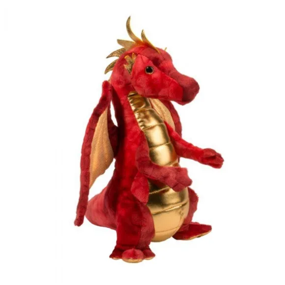Eugene the Standing Red and Gold Plush Dragon by Douglas