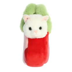 Fancy Pals Plush White Kitty with Cherry Bag by Aurora