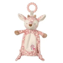 Farrah Fawn Baby Safe Plush Deer Lovey with Teether Ring by Douglas